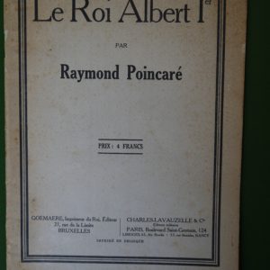 Le roi Albert Ier, Raymond Poincaré, Goemaere, 1934