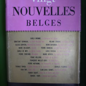 Vingt nouvelles belges, divers, éditions Gérard & C°, 1958