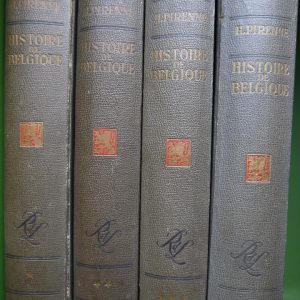 Histoire de Belgique (4 volumes), Henri Pirenne, Renaissance du Livre, 1952