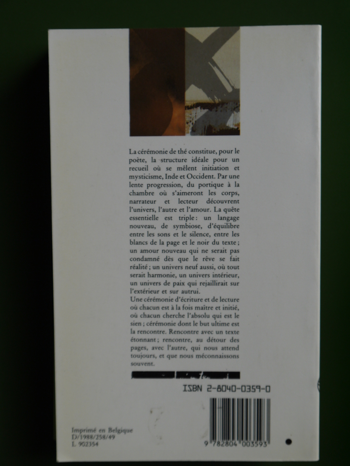 Maîtres et maisons de thé, Werner Lambersy, Labor, 1988 – Image 2