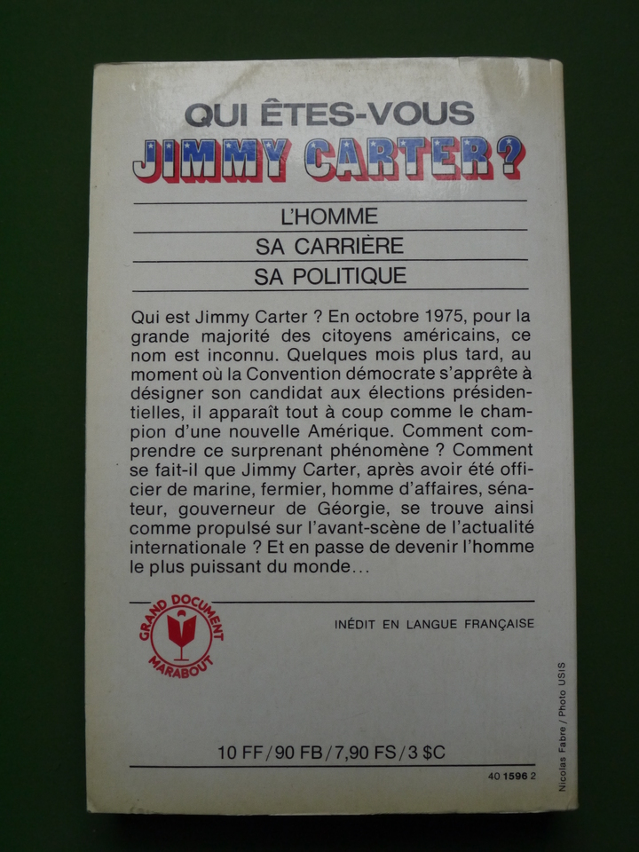 Qui êtes-vous Jimmy Carter, Leslie Wheeler, Marabout, 1976 – Image 2