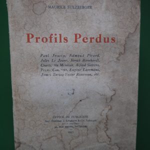 Profils perdus, Maurice Sulzberger, Office de publicité, 1937