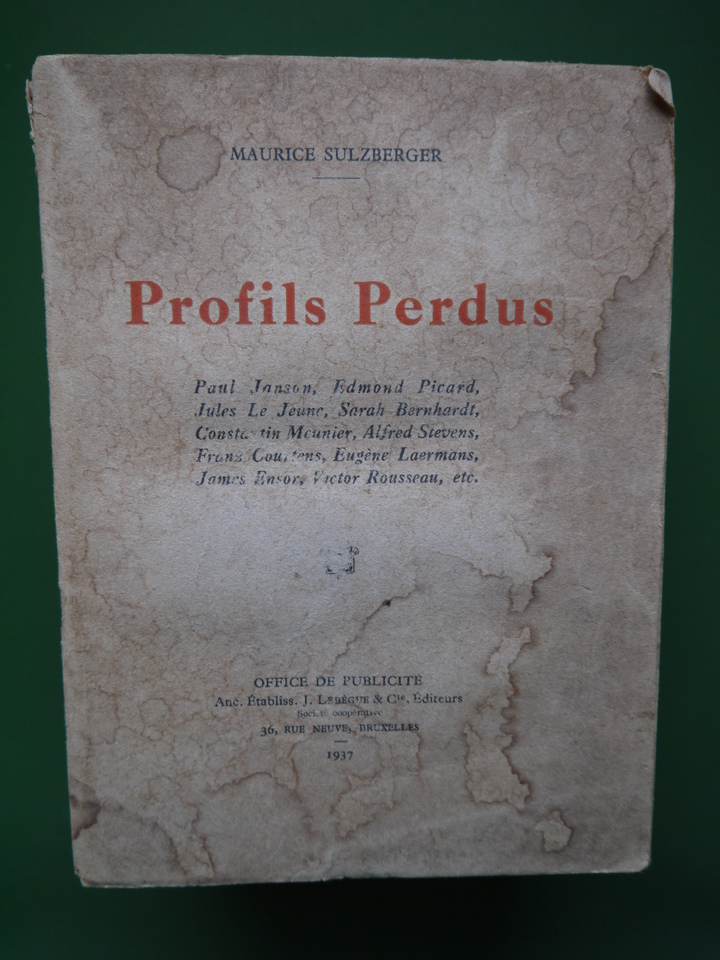 Profils perdus, Maurice Sulzberger, Office de publicité, 1937
