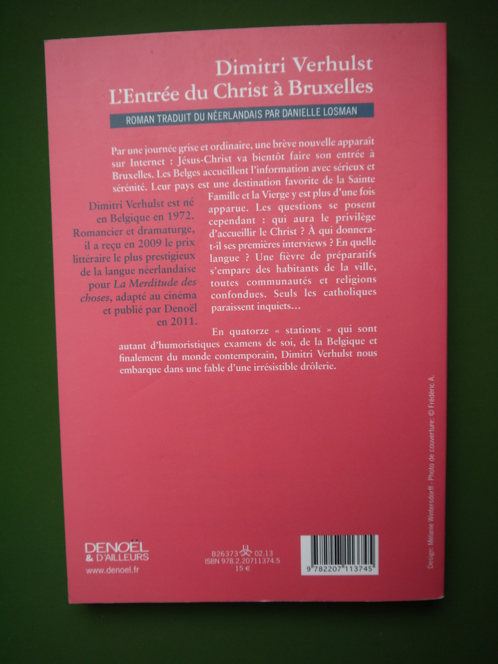 L'entrée du Christ à Bruxelles, Dimitri Verhulst, Denoël, 2013 – Image 2