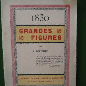 1830 grandes figures, H. Depester, Vanderlinden, non-daté
