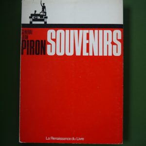 Souvenirs, Général Jean Piron, Renaissance du livre, 1969