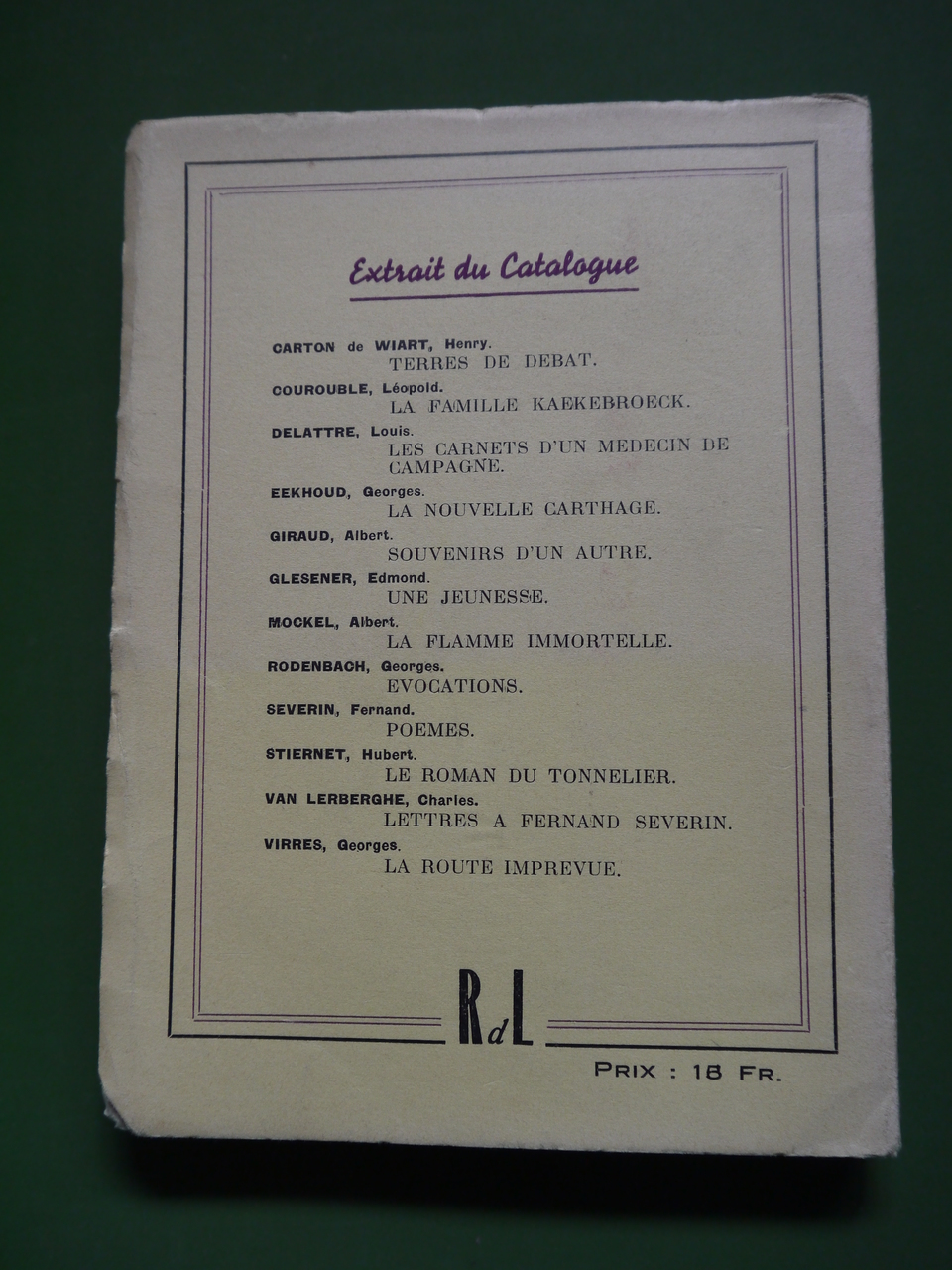 Mihien d'avène, Maurice des Ombiaux, Renaissance du livre, non-daté – Image 3