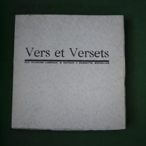 Vers et versets, Raymond Limbosch, C. Dangotte, 1923