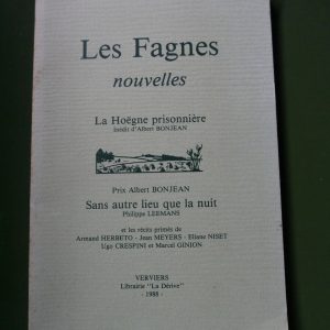 Les Fagnes - nouvelles, divers, la Dérive, 1988
