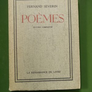 Poèmes, Fernand Severin, Renaissance du livre, 1952