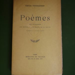 Poèmes, Emile Verhaeren, Mercure de France, 1927