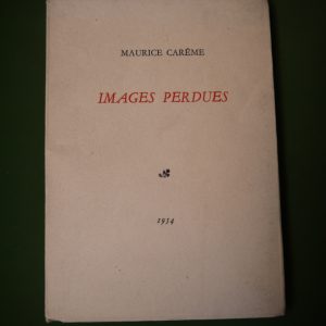 Images perdues, Maurice Carême, auto-édition, 1954