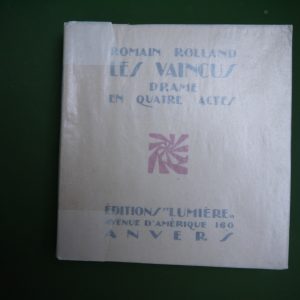 Les vaincus, Romain Rolland, Lumière, 1922