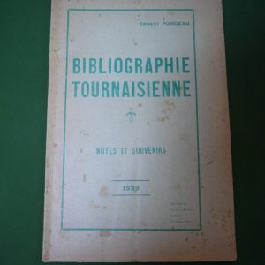 Bibliographie tournaisienne, Ernest Ponceau, Rimbaut, 1939