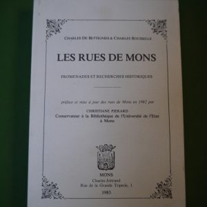 Les rues de Mons, Charles de Bettignies & Charles Rousselle, Charles Jottrand, 1983