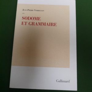Sodome et grammaire, Jean-Pierre Verheggen, Gallimard, 2008