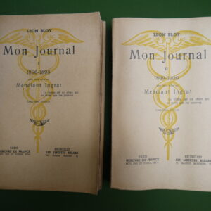 Mon journal (2 tomes), Léon Bloy, Mercure de France/Les libertés belges, 1942