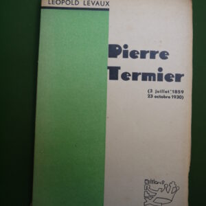Pierre Termier, Léopold Levaux, Rex, 1933