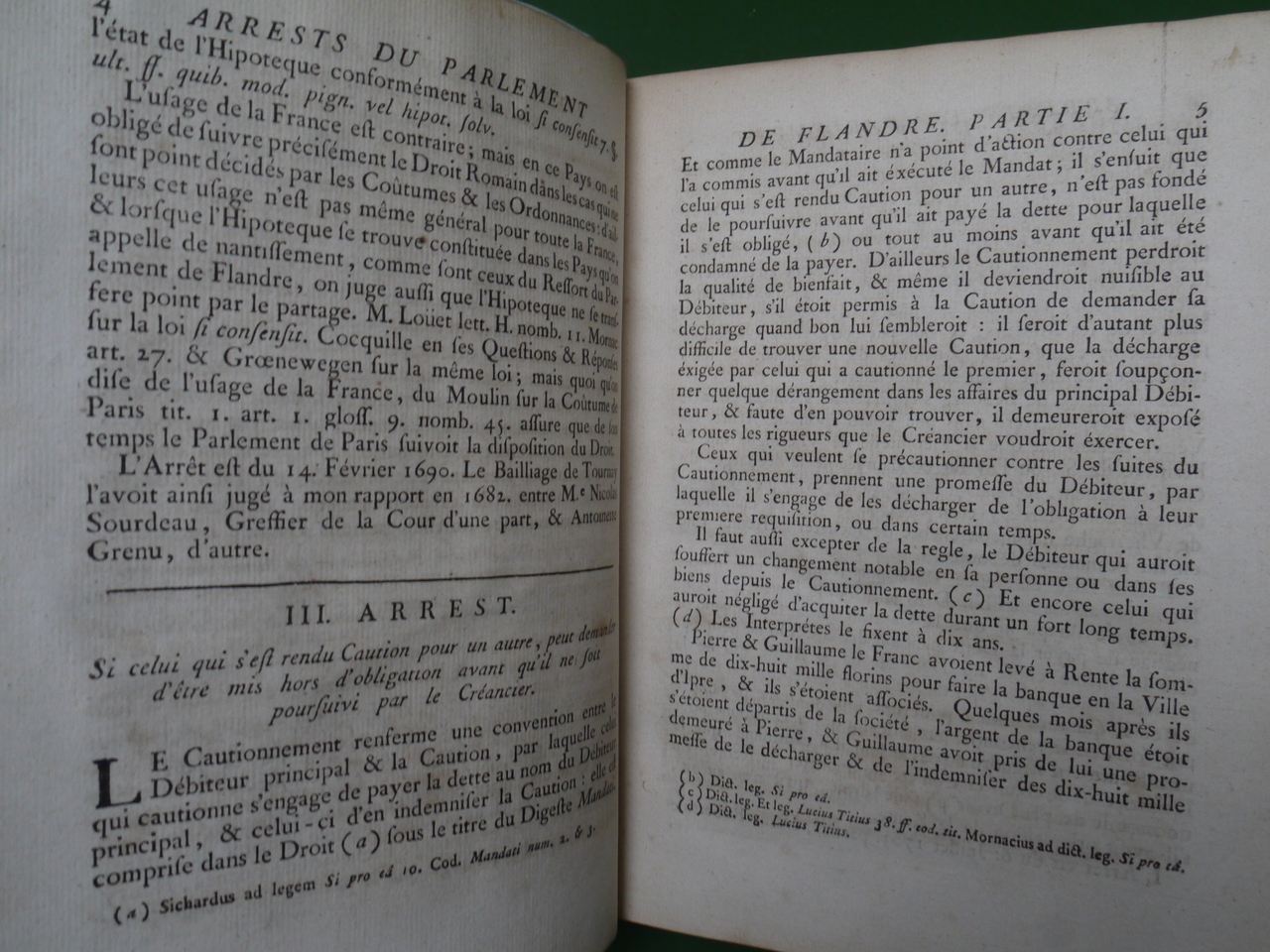 Arrests du parlement de Flandre, (recueil) Jacques Pollet, Liévin Danel, 1772 – Image 5