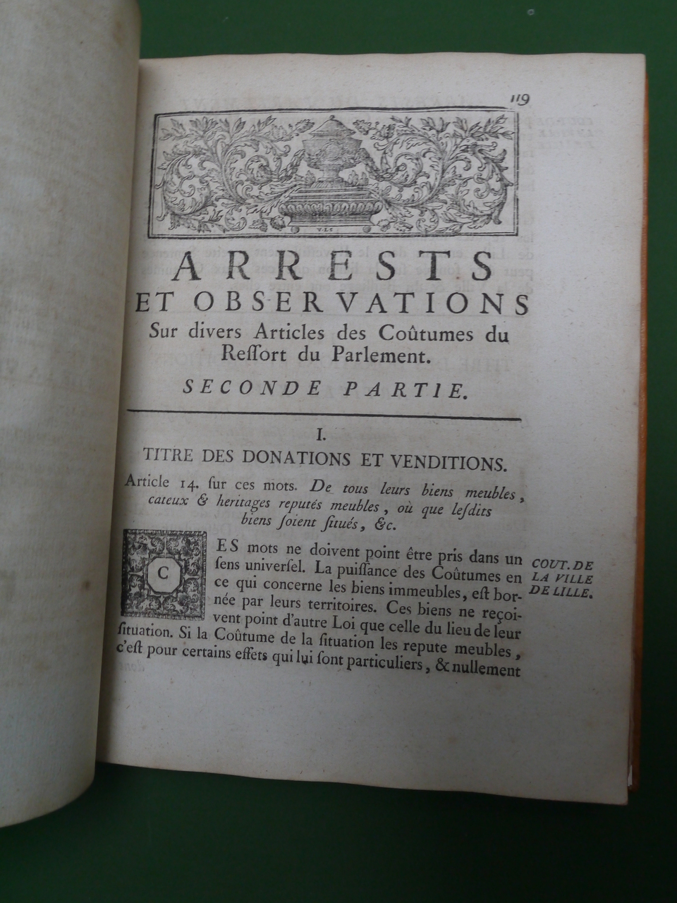 Arrests du parlement de Flandre, (recueil) Jacques Pollet, Liévin Danel, 1772 – Image 4