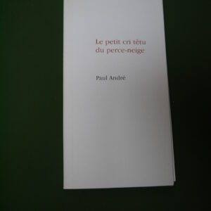 Le petit cri têtu du perce-neige, Paul André, les déjeuners sur l'herbe, 2005