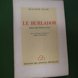 Le burlador, Suzanne Lilar, éditions des Artistes, 1947