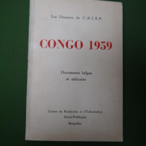 Congo 1959, divers, CRISP, 1961