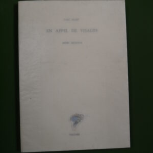 En appel de visages, Yves Peyré & Henri Michaux, Verdier, 1983