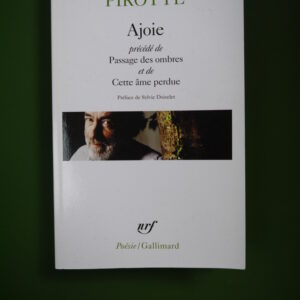 Ajoie, Jean-Claude Pirotte, Gallimard, 2018