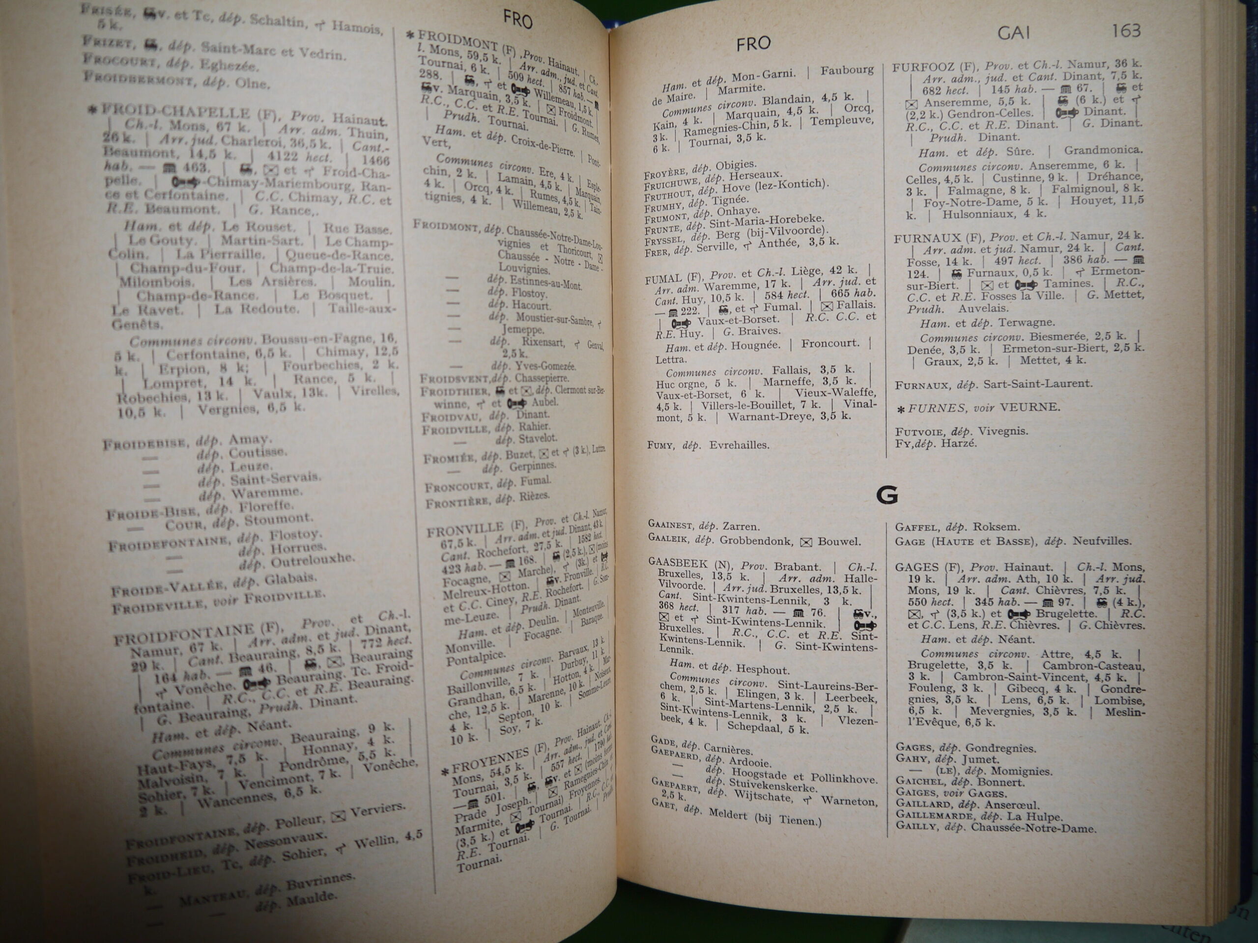 Dictionnaire des communes de Belgique, anonyme, Imprimerie E. Guyot, 1966 – Image 2