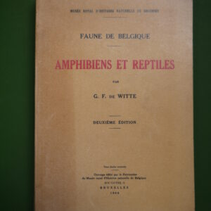 Amphibiens et reptiles, G.F. de Witte, Musée royal d'histoire naturelle, 1948