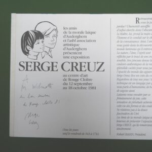 Serge Creuz, divers, Amis de la morale laïque & Association artistique d'Auderghem, 1981