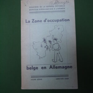 La zone d'occupation belge en Allemagne, anonyme, Ministère de la défense nationale, 1948