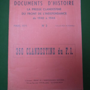La presse clandestine du front de l'indépendance de 1940 à 1944, divers, Front de l'indépendance, 1979