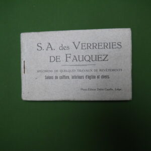 S.A. des verreries de Fauquez, anonyme, Verreries du Fauquez, non-daté