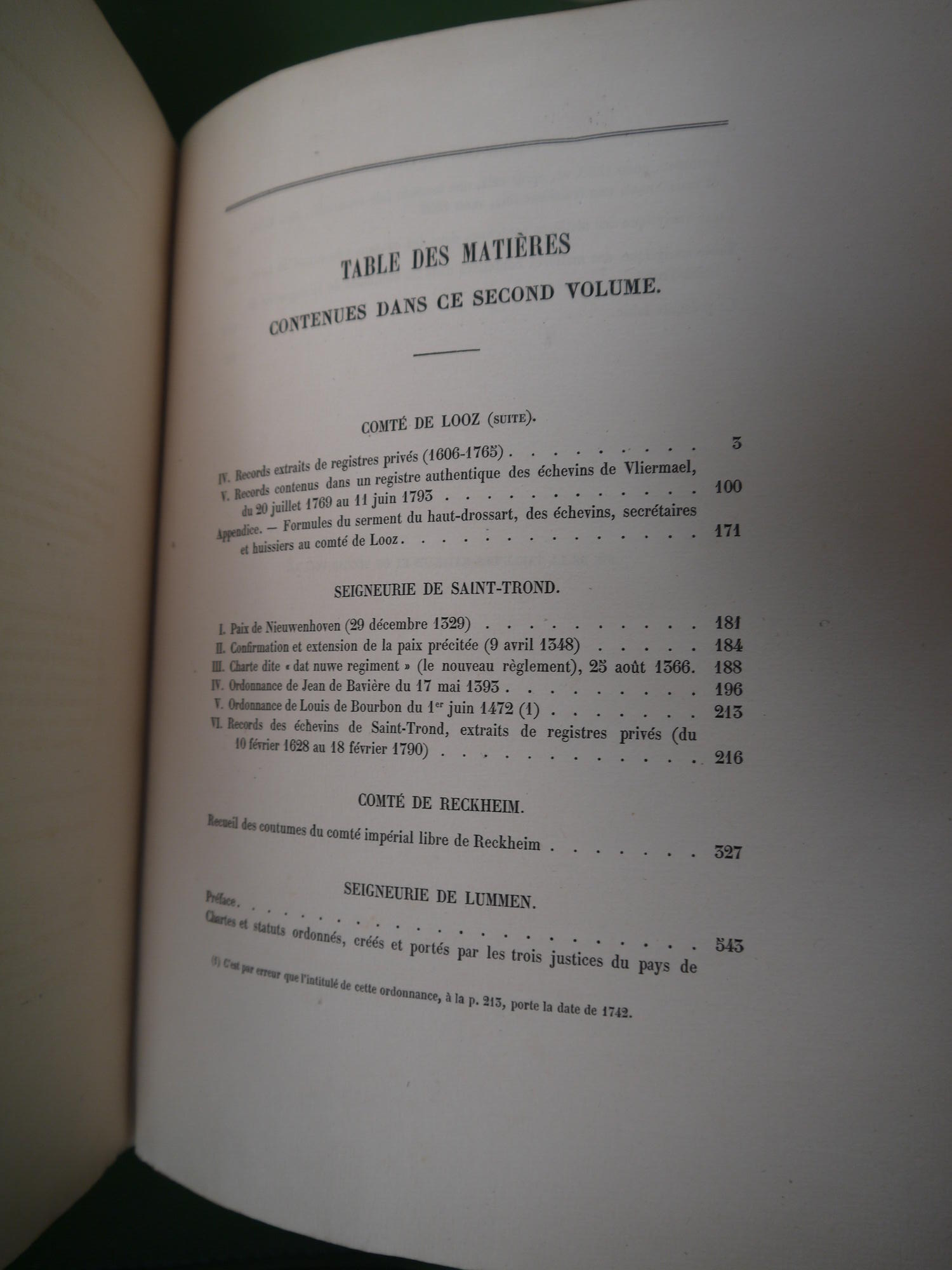 Coutumes du comté de Looz, de la seigneurie de Sain-Trond et du comté impérial de Reckheim (tome 2), Louis Crahay, Fr. Gobbaerts, 1872 – Image 4